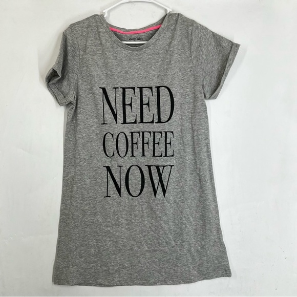 SLEEP RIOT sleep shirt Need Coffee Now medium - Picture 1 of 4